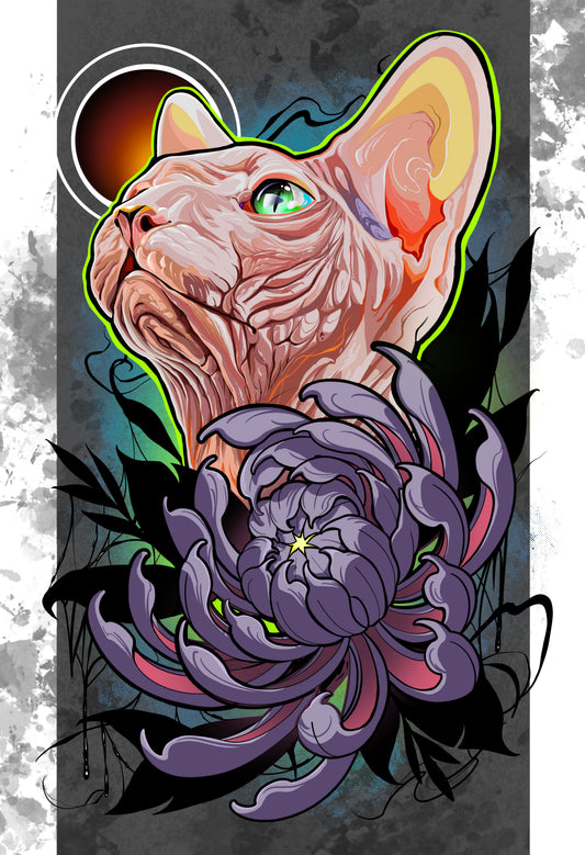 Sphinx Cat Print