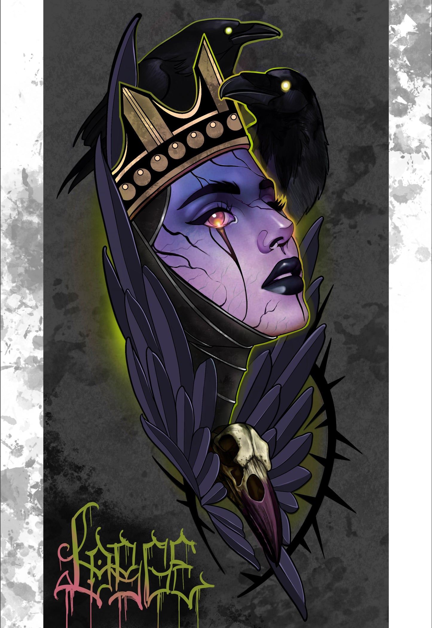 Raven Queen Print